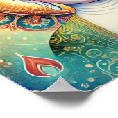 スピリチュアルゴータムブッダのアートワーク ポスター (角)