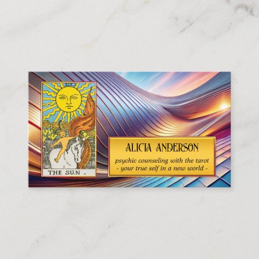 スピリチュアルサイキック視覚タロット写真 名刺 (正面)