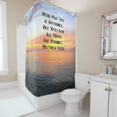 スピリチュアルサンライズマシュー19:26写真 シャワーカーテン (インサイチュ)