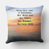 スピリチュアルサンライズMATTHEW 19:26写真 クッション (裏面)