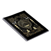 スピリチュアルシンボルや象徴ムーンアストロロジーサンスターズ ノートブック (右側)