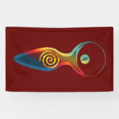 スピリチュアルシンボル-アースガヤ2の女神 横断幕 (横)