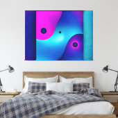 スピリチュアルシンメトリ：明るい抽象芸術陰陽 キャンバスプリント (インサイチュ (寝室))