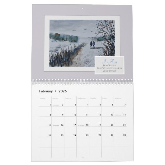 スピリチュアルシーカー目覚め現モーメントカレンダー カレンダー (2月 2026)