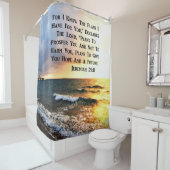 スピリチュアルジェレミア29:11海デザイン シャワーカーテン (インサイチュ)