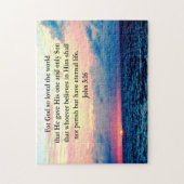 スピリチュアルジョン3:16写真 ジグソーパズル (縦)