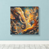 スピリチュアルゾウ キャンバスプリント (インサイチュ (ウッドフロア))