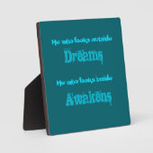 スピリチュアルタイポグラフィ引用文 フォトプラーク (正面)