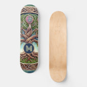 スピリチュアルツリーオブライフお洒落ルーツケルト スケートボード (正面)