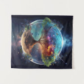 スピリチュアルツリー・オブ・ライフ タペストリー (正面(横))