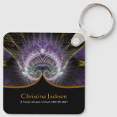 スピリチュアルツリー・オブ・ライフ・フラクタルアート キーホルダー (裏面)