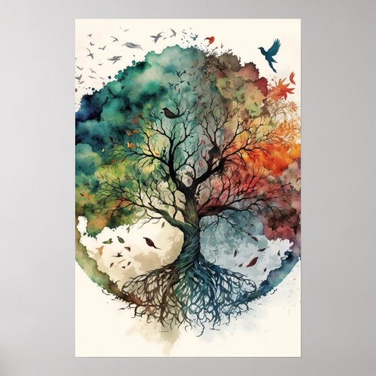 スピリチュアルツリー・オブ・ライフ ポスター (正面)