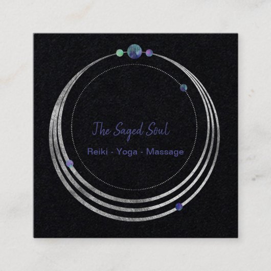 スピリチュアルニューエイジと形而上学的幾何学 スクエア名刺 (正面)
