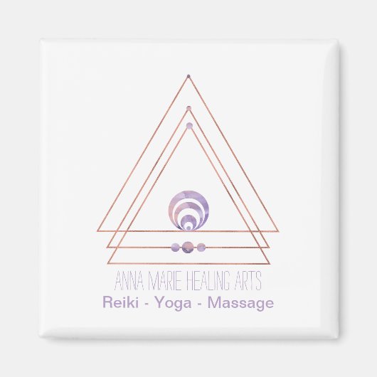 スピリチュアルニューエイジと形而上学的 |紫 マグネット (正面)