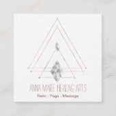 スピリチュアルニューエイジと形而上学 スクエア名刺 (正面)