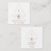 スピリチュアルニューエイジと形而上学 スクエア名刺 (正面/裏面)