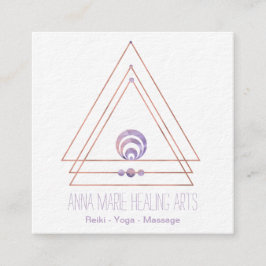 スピリチュアルニューエイジと形而上学|紫 スクエア名刺