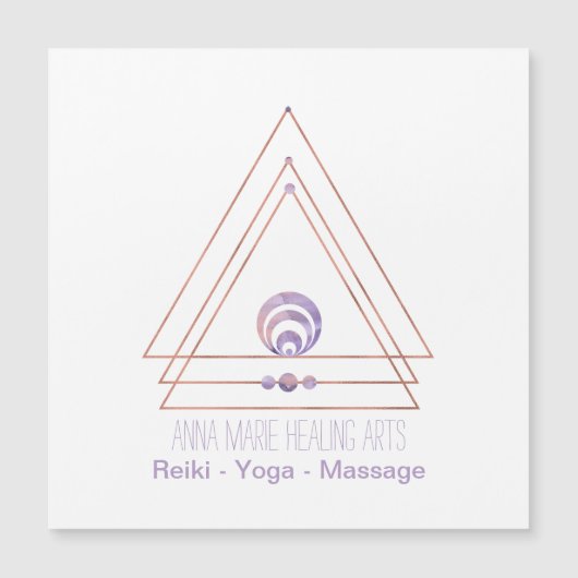 スピリチュアルニューエイジ及び形而上学的磁気カード (正面)