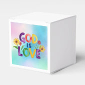 スピリチュアルバイブル引用文神は愛の花カラフル フェイバーボックス (正面サイド)