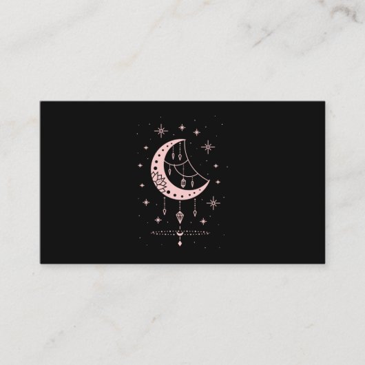 スピリチュアルパステルゴシックムーンかわいい 名刺 (正面)