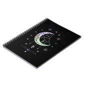 スピリチュアルパステルゴシックムーンウィッチィ ノートブック (左側)