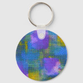 スピリチュアルパッチワーク着座ヨガポーズナマステ キーホルダー (裏面)