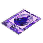 スピリチュアルパープルシッティングヨガポーズ ノートブック (左側)