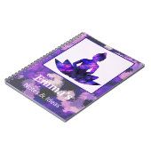 スピリチュアルパープルロータスヨガパーソナル ノートブック (左側)