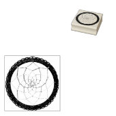 スピリチュアルパープル先住民アメリカンドリームキャッチャー ラバースタンプ (押印)