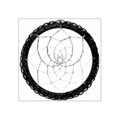 スピリチュアルパープル先住民アメリカンドリームキャッチャー ラバースタンプ (インプリント)