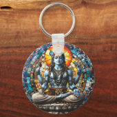 スピリチュアルヒンドゥー教の神、宗教シヴァ神 キーホルダー (裏面)