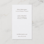 スピリチュアルヒーラーヘンナロータスタトゥーハンド3 名刺 (裏面)