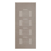 スピリチュアルヒーラーヘンナロータスハンド3価格表 ラックカード (裏面)