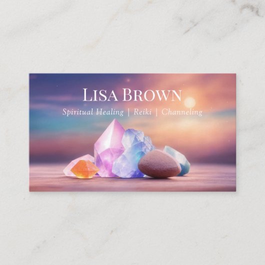 スピリチュアルヒーリングストーンズ霊気チャネリング 名刺 (正面)