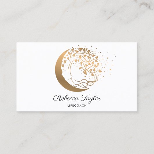 スピリチュアルフェミニン女性ライフコーチ人生の木 名刺 (正面)