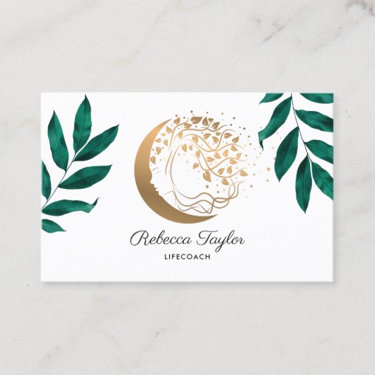 スピリチュアルフェミニン女性ライフコーチ人生bの木 名刺 (正面)