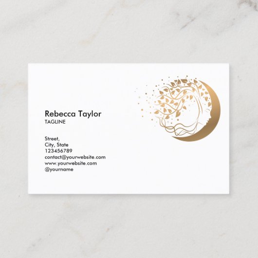 スピリチュアルフェミニン女性ライフコーチ人生bの木 名刺 (裏面)