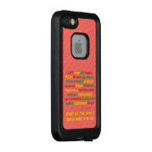 スピリチュアルフルーツの精神のカスタマイズ可能なサンゴ LifeProof iPhoneケース (裏面/右)