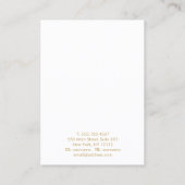 スピリチュアルブラックイヤリングジュエリー表示 名刺 (裏面)