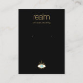 スピリチュアルブラックイヤリングジュエリー表示 名刺 (正面)