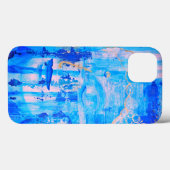 スピリチュアルブルーブッダ頭部抽象芸術アートワーク Case-Mate iPhoneケース (裏面 (横))