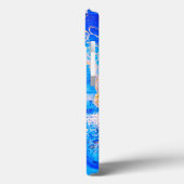 スピリチュアルブルーブッダ頭部抽象芸術アートワーク Case-Mate iPhoneケース (裏面 / 左)