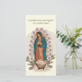 スピリチュアルブーケカトリック祈りの言葉グアダルーペホリダ シーズンカード (スタンド正面)