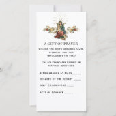 スピリチュアルブーケカトリック祈りの言葉メアリーイエス シーズンカード (裏面)