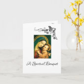 スピリチュアルブーケ賛美マザー カード (黄色い花)