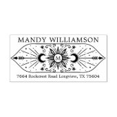 スピリチュアルホリスティックシアルサン&ムーンモノグラム セルフインキングスタンプ (デザイン)