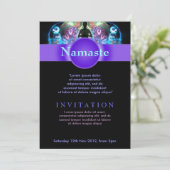 スピリチュアルホリスティックヨガワークショップイベントフライヤーインヴィット 招待状 (スタンド正面)