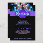 スピリチュアルホリスティックヨガワークショップイベントフライヤーインヴィット 招待状 (正面/裏面)