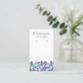 スピリチュアルボーアメジスト結晶イヤリングジュエリー 名刺 (スタンド正面)