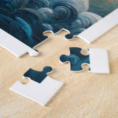 スピリチュアルマンゾウ虎カラフル ジグソーパズル (側面)